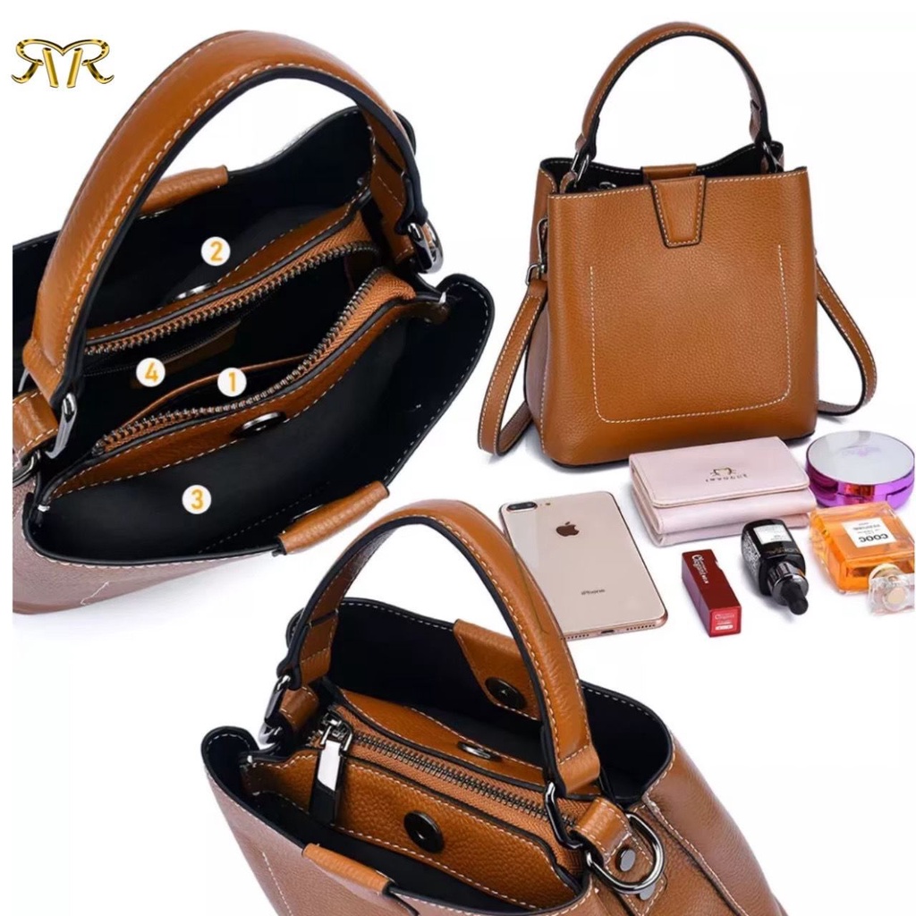 SHELLA - TAS SELEMPANG SLING BAG WANITA KEREN MODIS MANIS CANTIK FEMINIM BUCKET POLOS PESTA