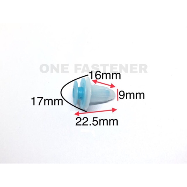 kk183 Kancing Klip Door Trim Universal HARBOT BIRU SUZUKI Panel pintu