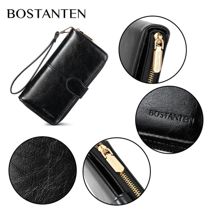 Bostanten Dompet Wanita Dompet Panjang Dompet Ritsleting Clutch Wanita Trusted Seller