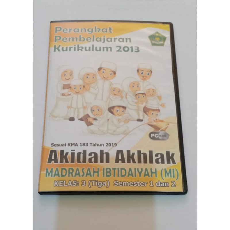 CD RPP Akidah Akhlak MI Kelas 3 Sesuai KMA 183 2019 RPP 1 LEMBAR DARING LURING semester 1 dan 2