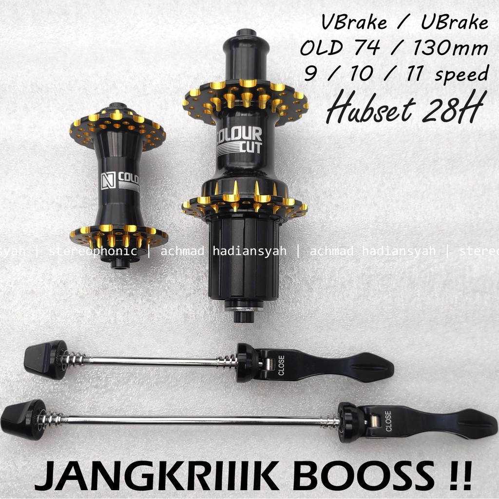 include QR.. Hubset NAUTILUS Colour Cut Hub UBrake Hub VBrake 28 Hole OLD 74mm 130mm Hub 28 Hole 28H