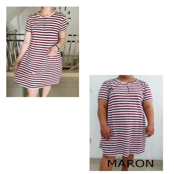 VISION ONLINE-DRESS SALUR S TO XXL JUMBO WANITA MURAH MERIAH KEKINIAN GROSIR DASTER PENDEK KOREA COD