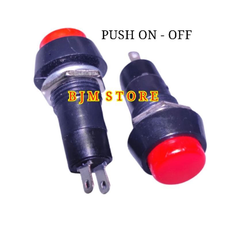 SAKLAR PUSH ON - OFF - SWITCH PUSH ON OFF BULAT