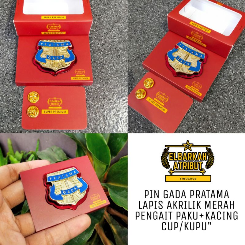 pin gada pratama lapis akrilik terbaru /pinsatpam security [100%original]