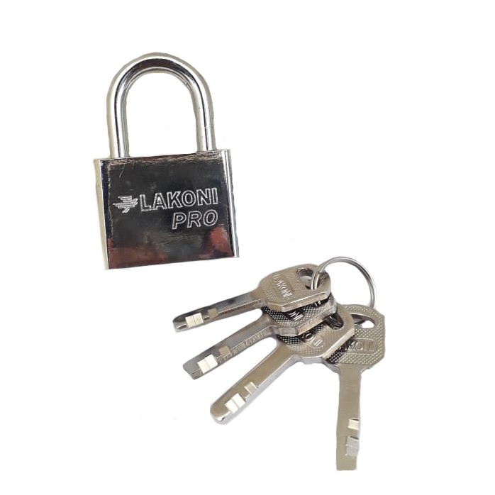 JetJo Gembok Leher Pendek 40 Mm Gembok Leher Panjang 40 Mm Steinless Steel Silver
