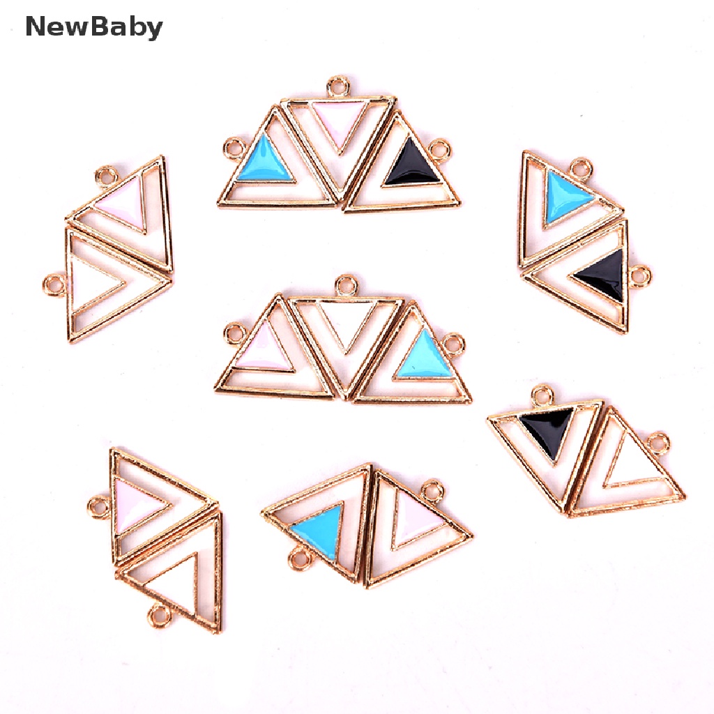 10pcs / lot Liontin Bentuk Geometris Untuk Kerajinan Perhiasan