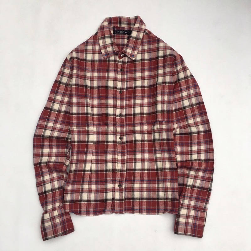 Kemeja Flanel Motif Vintage Tidak Pasaran