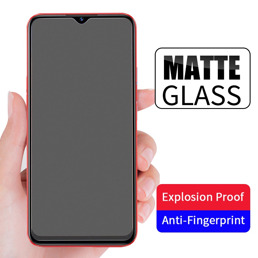 2-1 Pc Pelindung Layar Tempered Glass Matte Transparan Anti Sidik Jari Untuk iPhone 11 13 12 14 Pro 8 7 Plus XR X XS MAX SE 2020 12 13 Mini