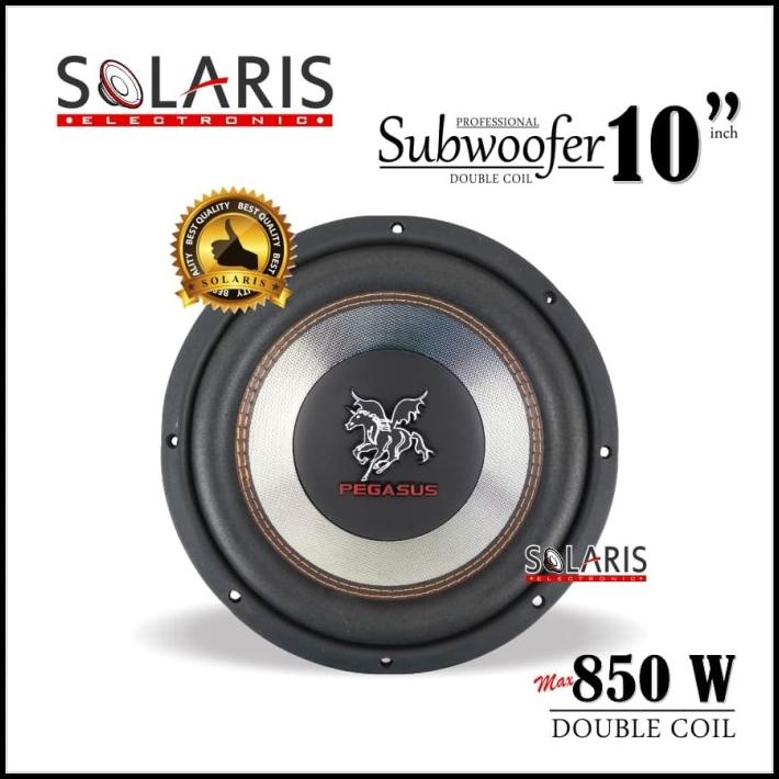 Subwoofer 10 Inch 850 Watt Double Coil Pegasus Pg-1035 Model Baru