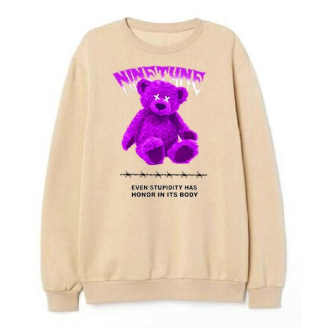 Sweater Crewneck Terbaru Bear Unisex Pria Wanita M-XL