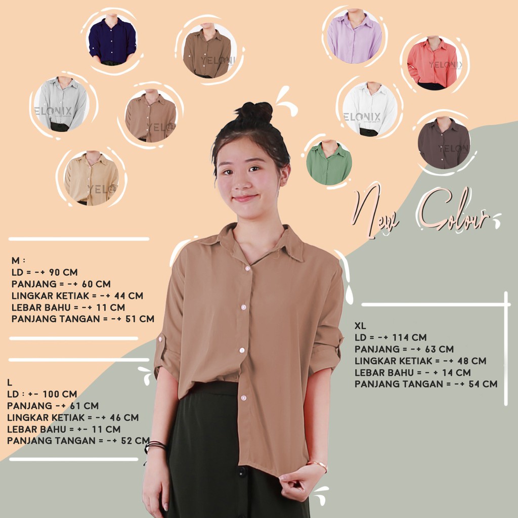 Jual Kemeja Wanita Harga Terbaik November 2021 Shopee Indonesia