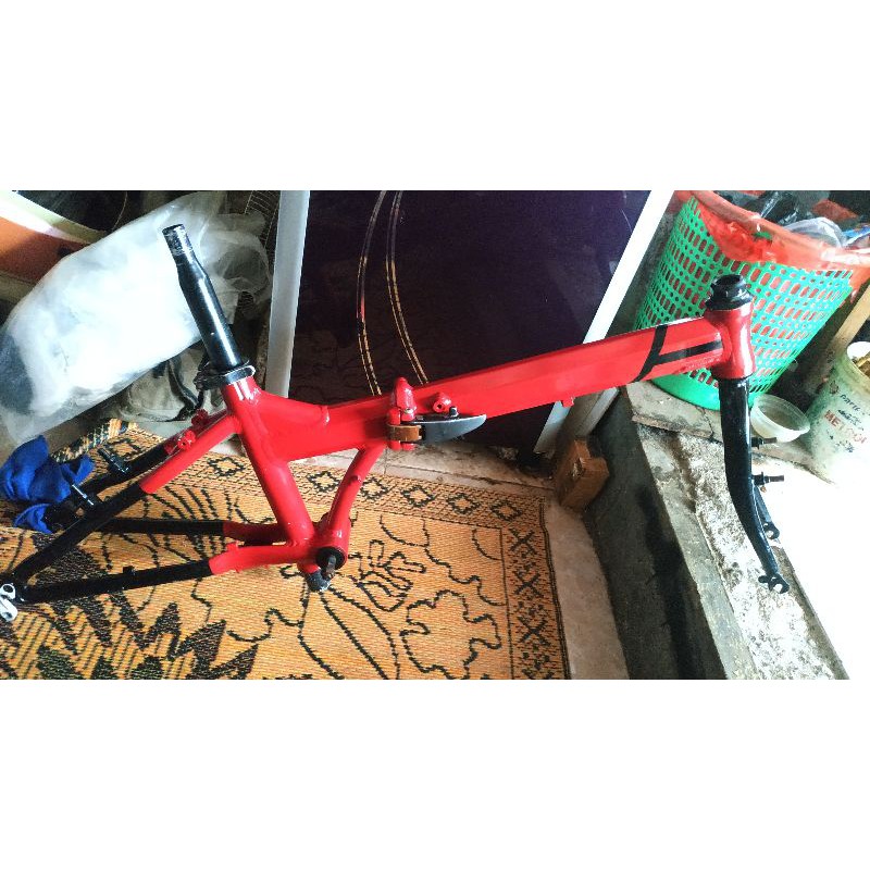 frame krangka krangka sepeda lipat seli phoenix uk 20 bahan alloy