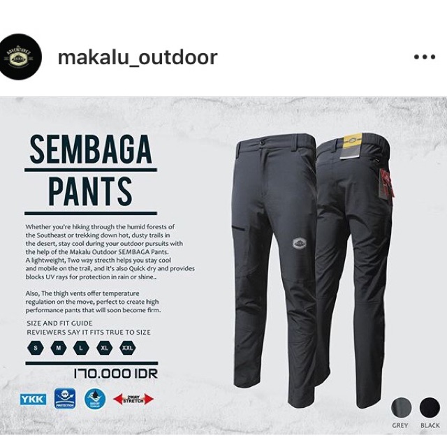 Celana panjang makalu