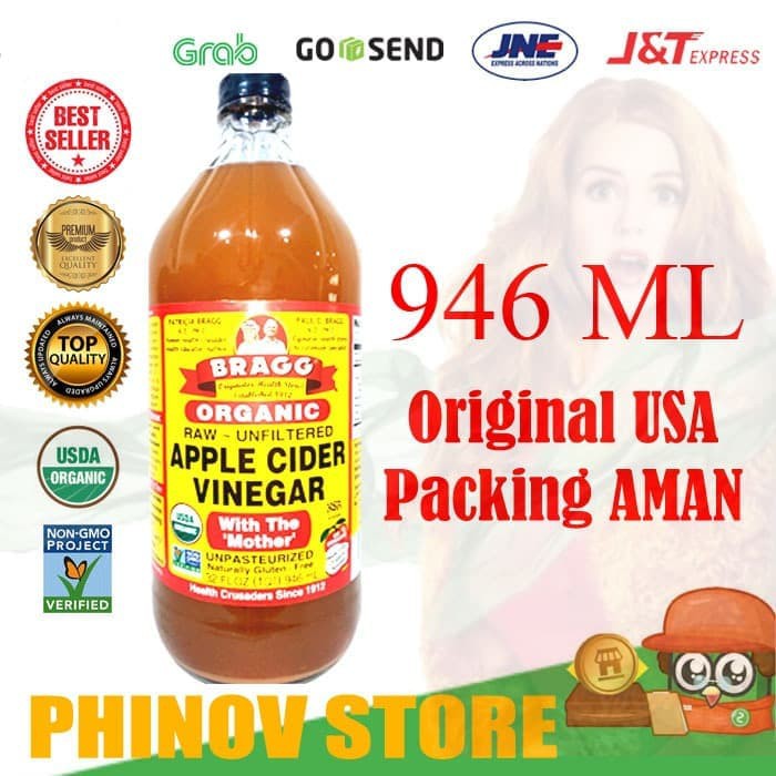 

Terbaru BRAGG Apple cider vinegar 946ml / cuka apel 946 ml Terbaru