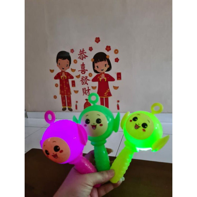 family games MAINAN TELETUBBIES BAYI LED BUNYI krincing silikon karet