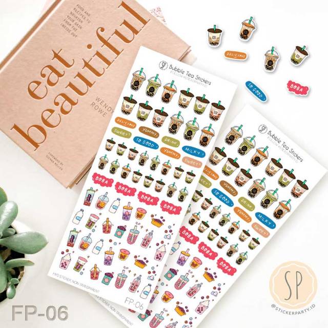 

Stiker Minuman Boba Bubble Milk Tea Dekorasi Buku Jurnal FP06