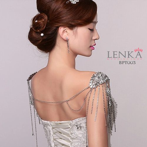 [READY STOCK] BRIDAL BOLERO CRYSTAL AKSESORIS PERNIKAHAN WANITA BPT003