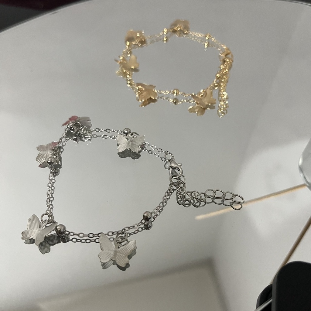 butterflies bracelet / Aksesoris Gelang Gelang Wanita Gelang Korea