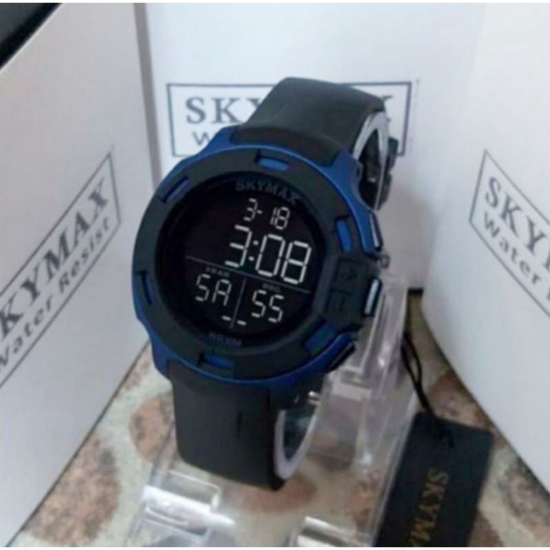 JAM TANGAN WANITA SKYMAX STRAP SILIKON LEMBUT WATER PROFF