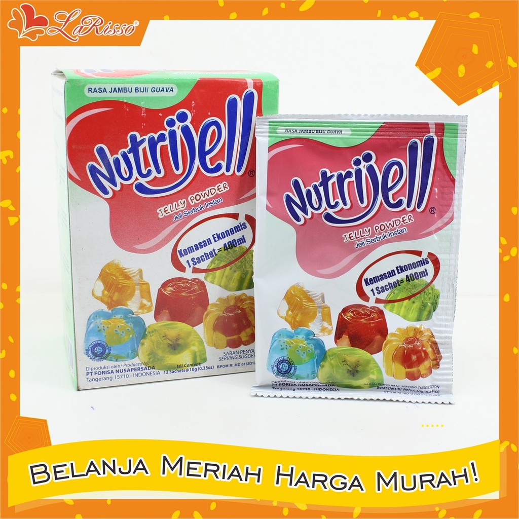 

NUTRIJELL EKONOMIS 10GR JAMBU- 1BOX ISI 12PCS