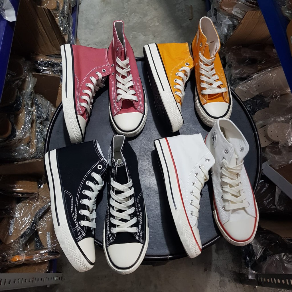 [✅BISA COD] 6889 HIGH TOP CANVAS SNEAKER (REAL PICTURE)