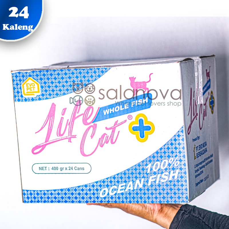 1 Dus Life Cat Plus 400gr/Kaleng Makanan Kucing Basah