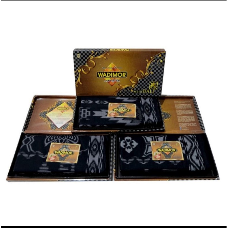 Sarung Wadimor Bali Hitam Sarung hitam motif Bali