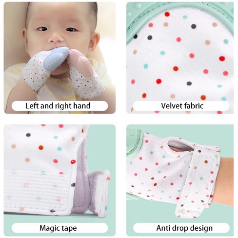 [1KG 40PCS] LBS Baby Mitten Teether Sarung Tangan Gigitan Bayi