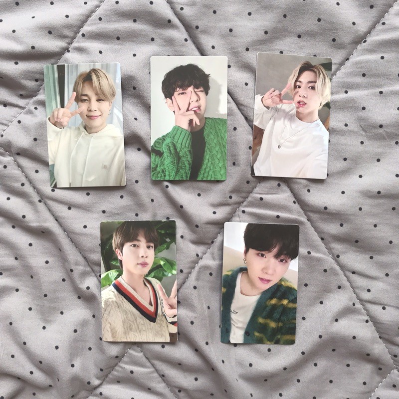 PHOTOCARD LUCKY DRAW BE ESSENTIAL M2U JUNGKOOK/TAEHYUNG/JIMIN/JIN/YOONGI