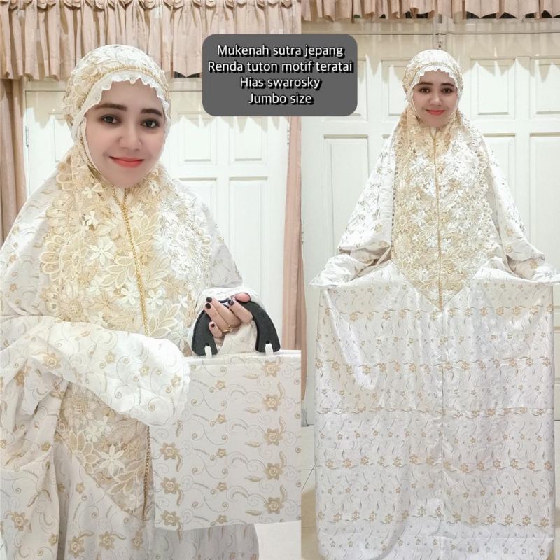 Mukena sutra Jepang terusan