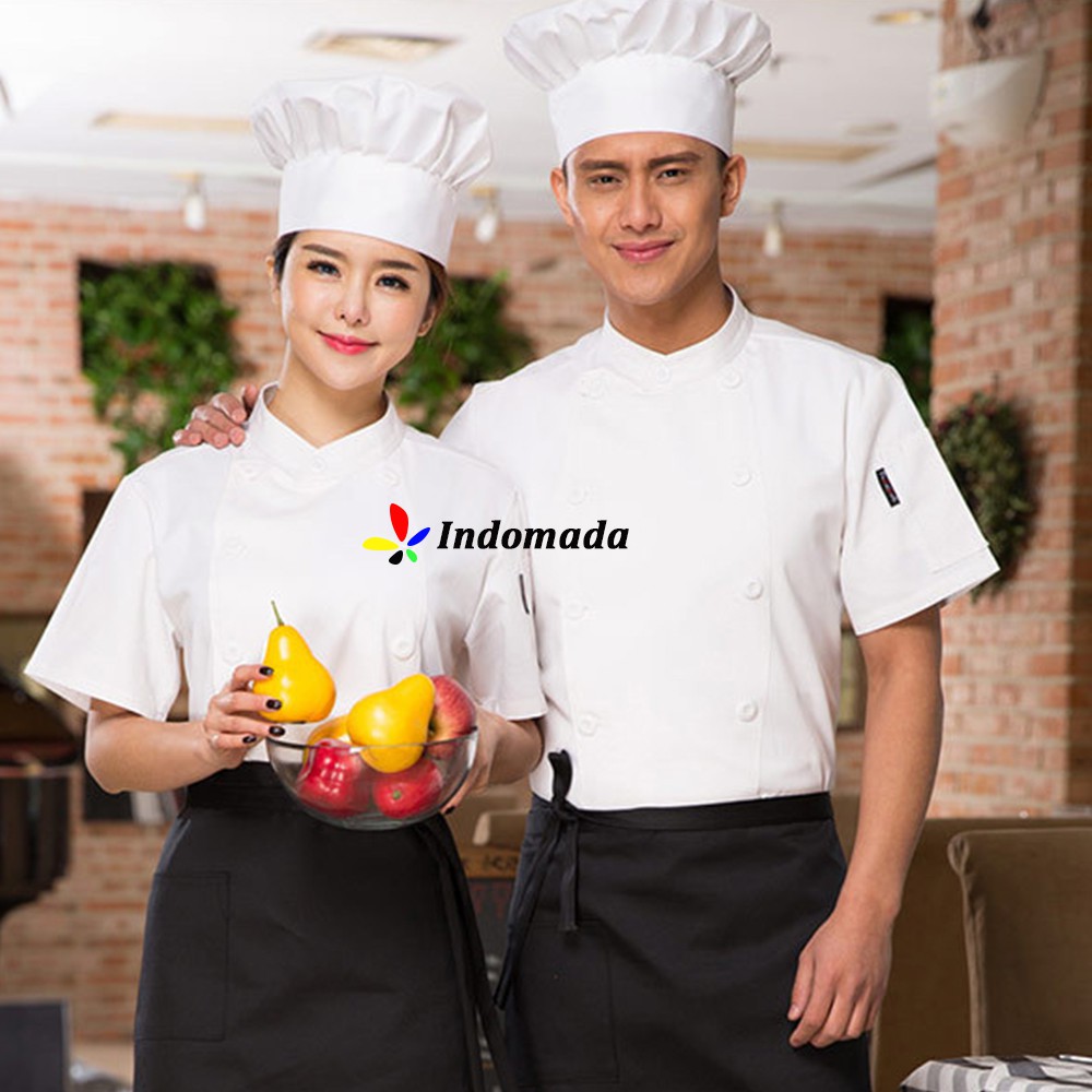 Indomada Seragam Baju  Koki Chef  Dewasa Profesional Chef  