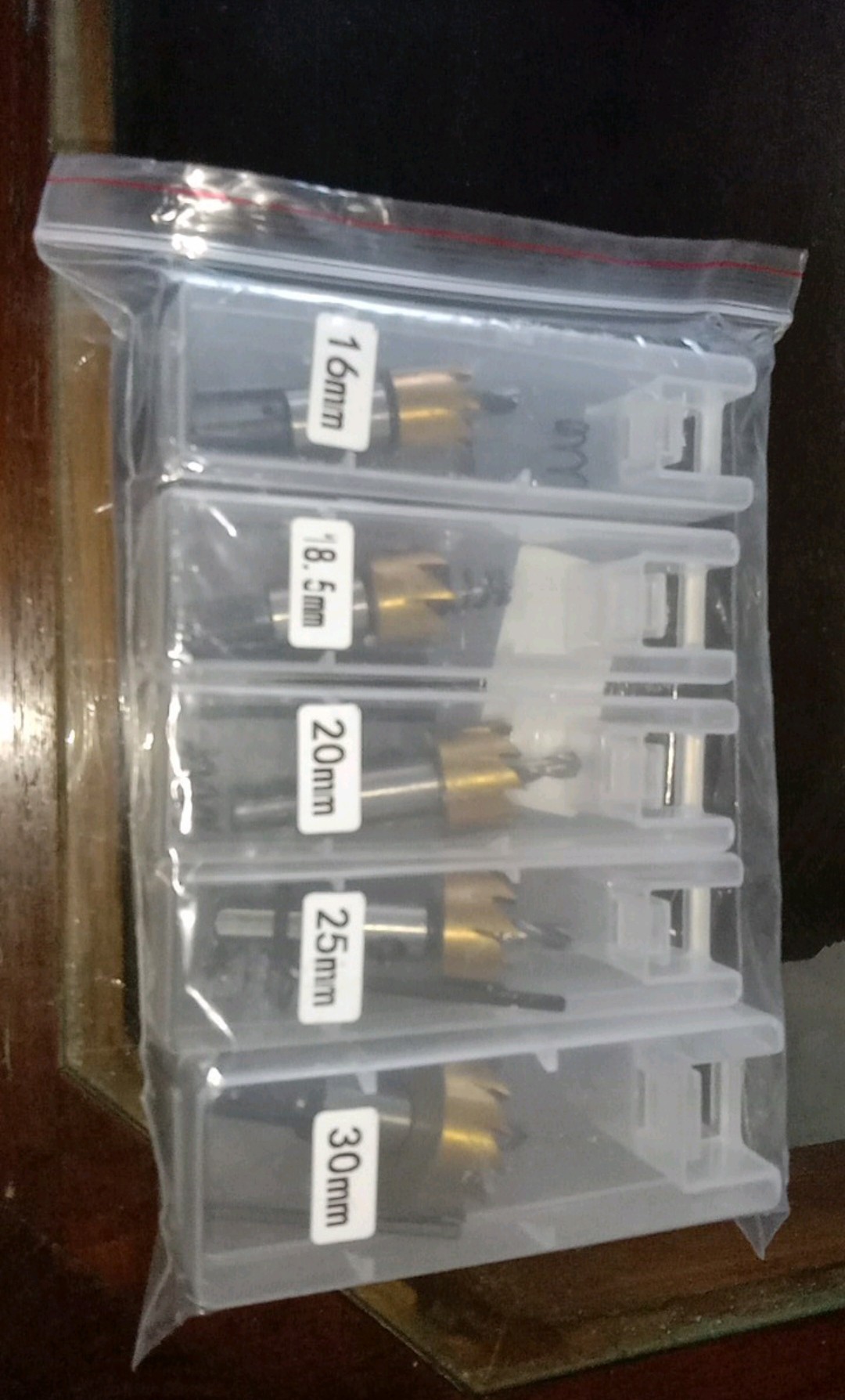 Mata Bor Carbide Tip Wood Metal Hole Cut 5 Pcs - Epc-pit-20p - Golden