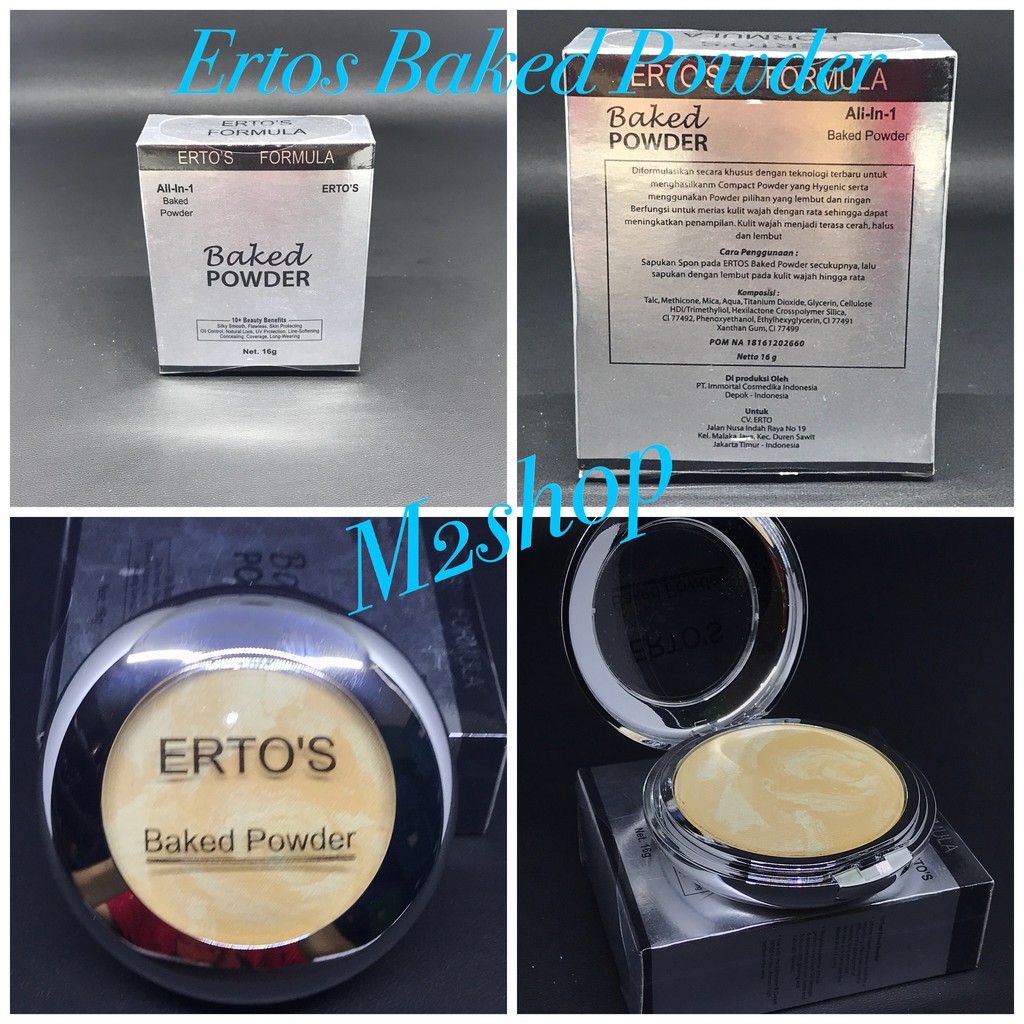 [ BEDAK ] ERTOS Baked Powder all in 1 / Bedak Erto's