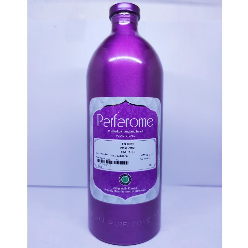 Parfarome Deluxe - AMOR AMORR C4CH4R3L | Bibit parfume murni segel pabrik kemasan 500 ML/1 KG