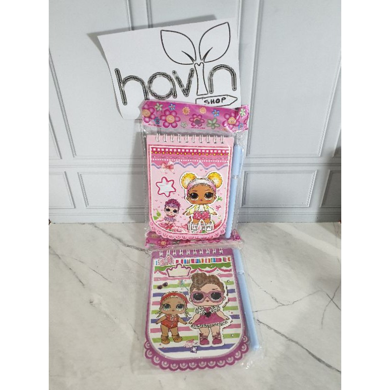 memo diary/MEMO + PEN/buku catatan anak ada bonus pulpen/memo lucu/notes BTS BT21-LOL