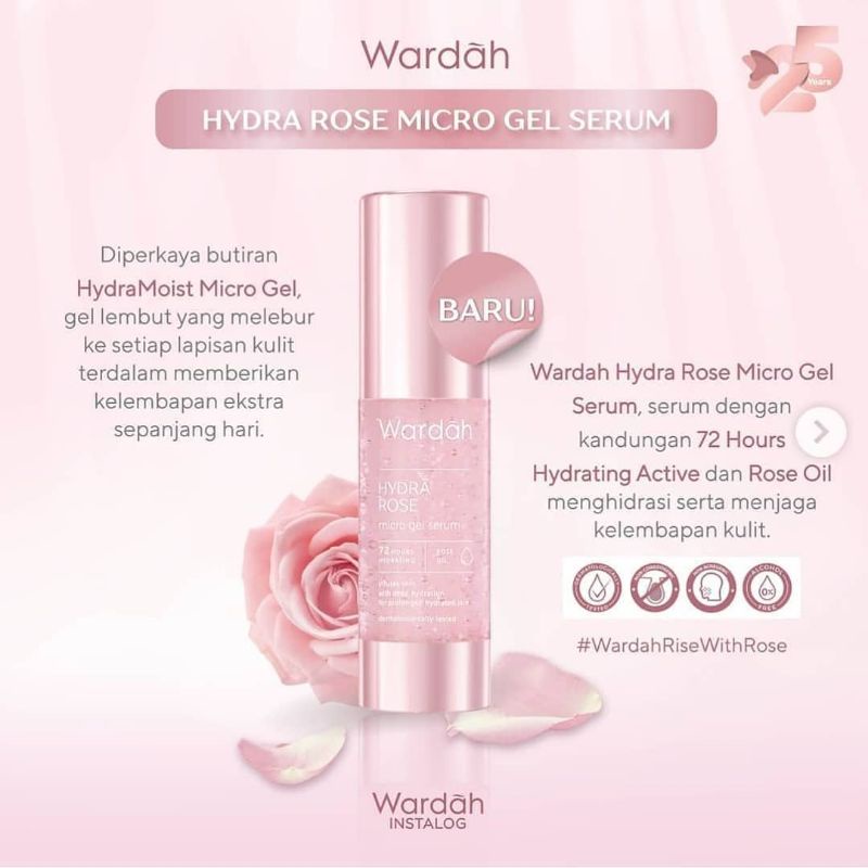 WARDAH HYDRA ROSE MICRO GEL SERUM - 30ML