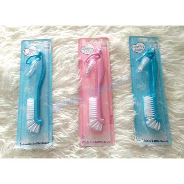 [SIKAT BOTOL SUSU &amp; MINUM PREMIUM] CUSSONS BABY FOLDABLE BOTTLE BRUSH / SIKAT BOTOL BAYI_Cerianti