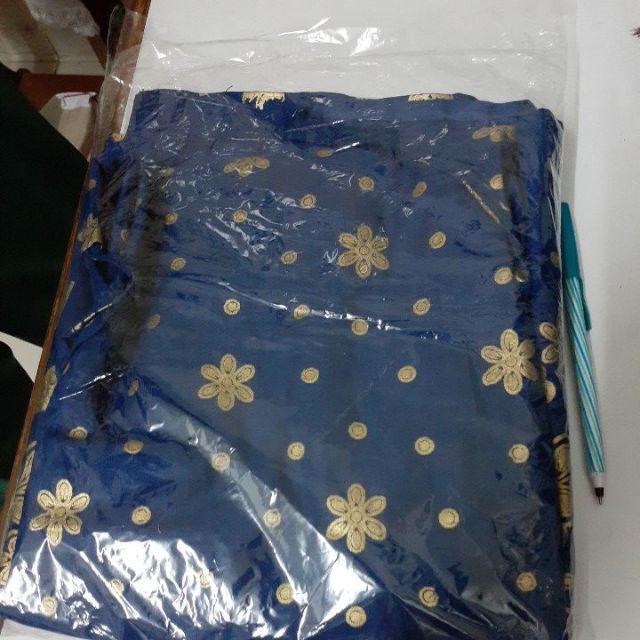 Batik Tunik Shibori Jumputan Terbaru All Size 106cm / Hrb026 Yelbor Navbor / Biru Putih / Original..