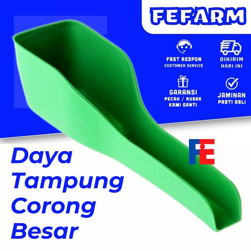 CORONG WADAH ALAT ISI ULANG PAKAN MAKANAN BURUNG KUCING ANJING DARI LUAR SANGKAR CEPUK REFFIL FEFARM