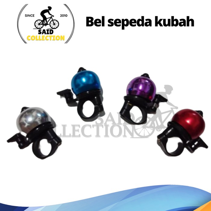 Bel sepeda bentuk kubah ting warna warni mainan anak