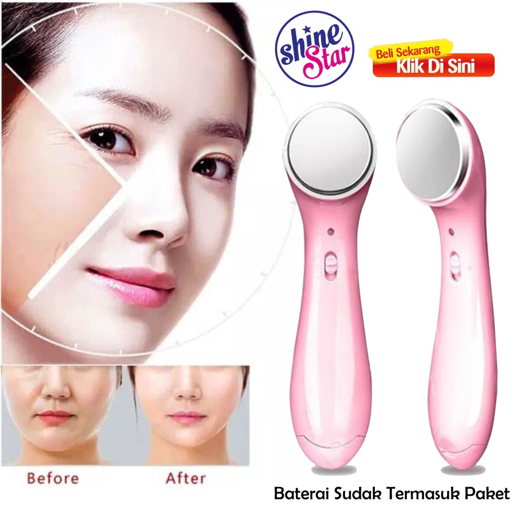COD - SETRIKA WAJAH / ION FACIAL MASSAGE ELECTRIC / ALAT PEMIJAT PERAWATAN KULIT WAJAH ANTI ANGING