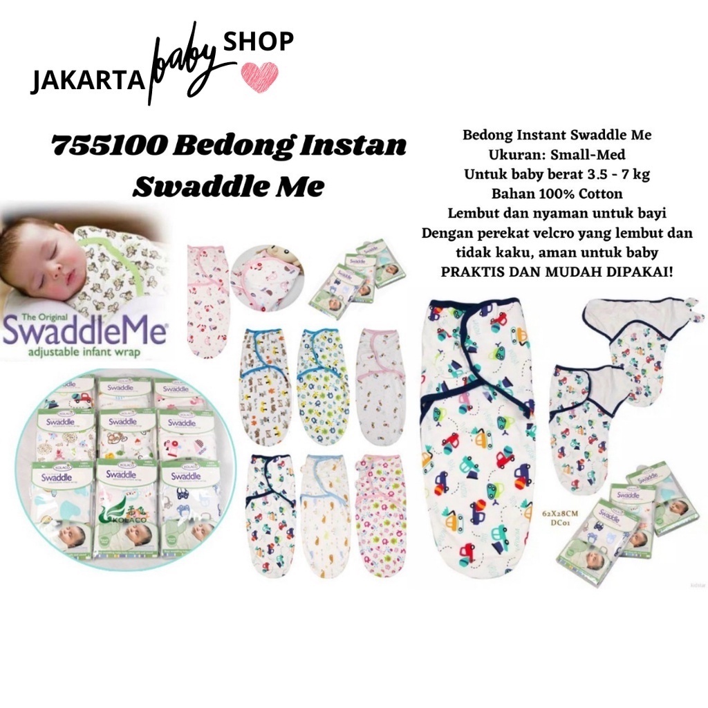 BEDONG INSTANT SWADDLE ME / BEDONG INSTAN BAYI PEREKAT 755100