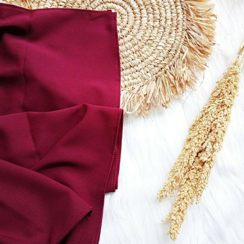 Pasmina Tali 200x75 Pashmina Diamond instant Premium Panjang murah sleman jogja-Maroon