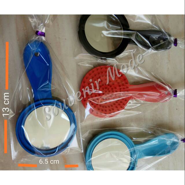Souvenir Pernikahan Kaca Sisir bulat gagang sofenir Murah