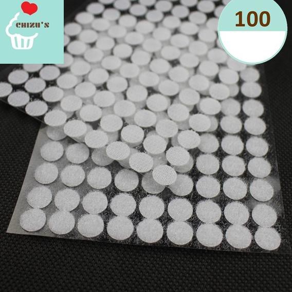

[10mm] 100 Pairs Velcro Bulat Double Sided Tape Sticker | Perekat | Stiker | Prepet | Prepetan | 1cm