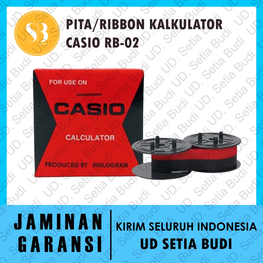 Pita RB-02 RB 02 Kalkulator Casio Tinta Ribbon calculator