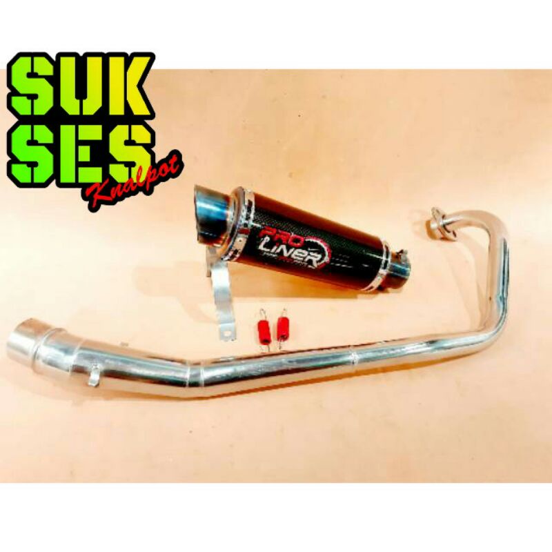 Knalpot Racing pro Liner Black Vario Led 110, Beat karbu fi 110, Scoopy