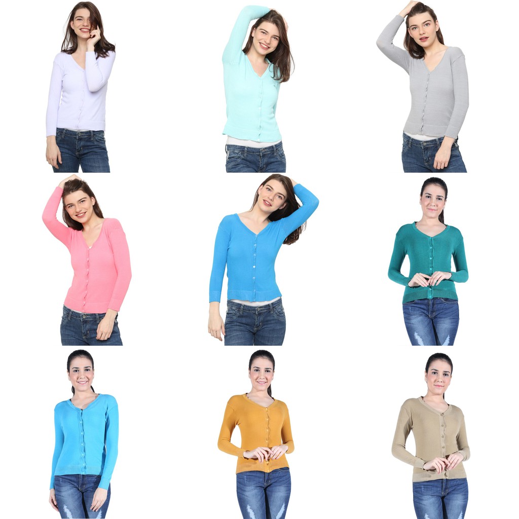 Cardigan Rajut Wanita Terbaru dengan Banyak Warna - CARW (COMB)