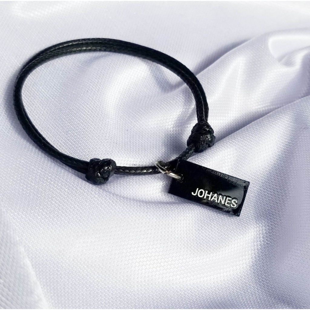 GELANG TANGAN GANTUNGAN NAMA ( A-Z) GELANG COUPLE MAGNET