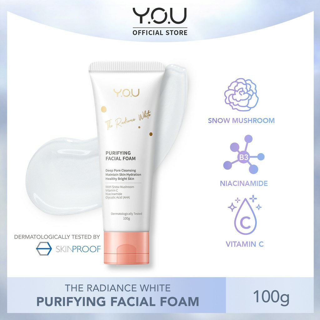 PAKET 1 SET SKINCARE Y.O.U THE RADIANCE WHITE SERIES YOU SANDRA DEWI SERUM VIRAL TIKTOK